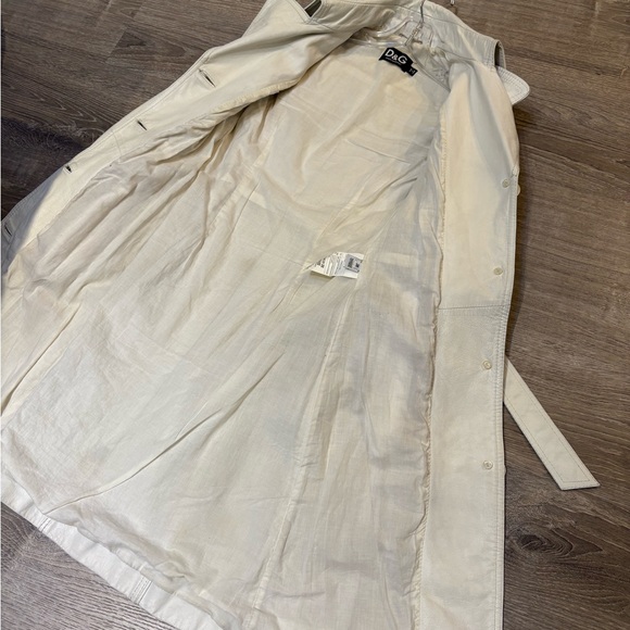 Dolce & Gabbana White Leather Coat SC0002/TELBO SZ 38 - Picture 16 of 16